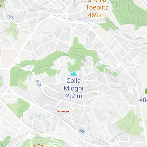 Map of Colle Miogni