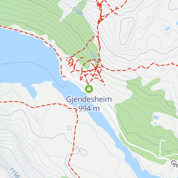 Map of Gjendesheim