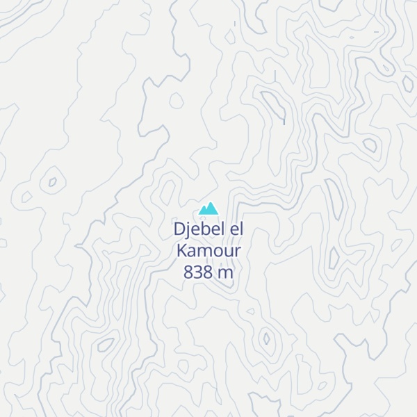 Map of Djebel el Kamour