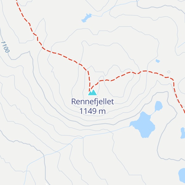 Map of Rennefjellet