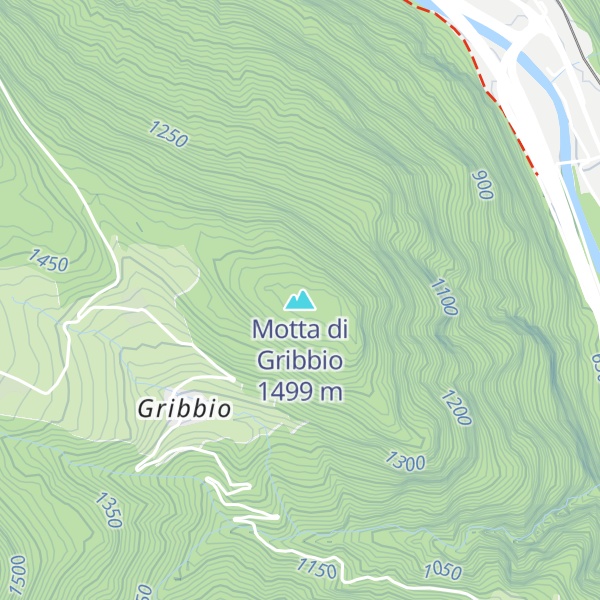 Map of Motta di Gribbio