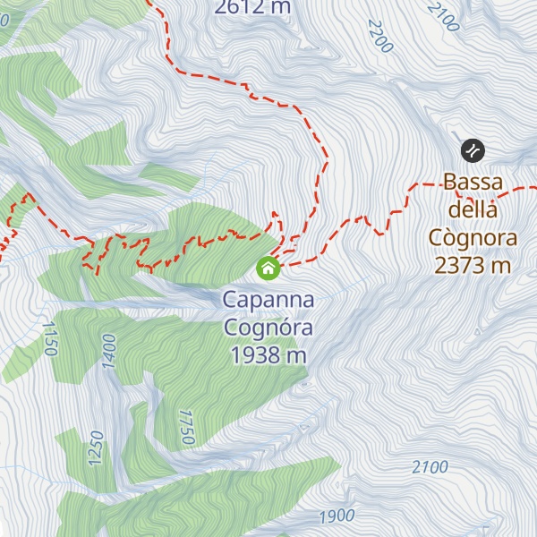 Map of Capanna Cognóra