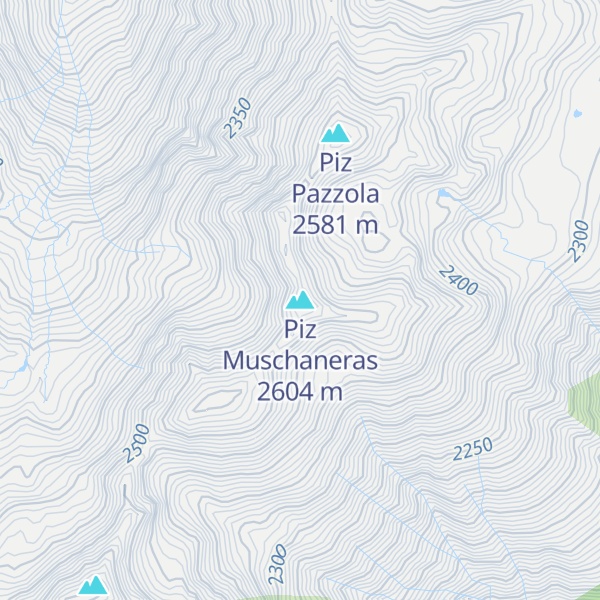 Map of Piz Muschaneras