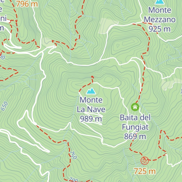 Map of Monte La Nave