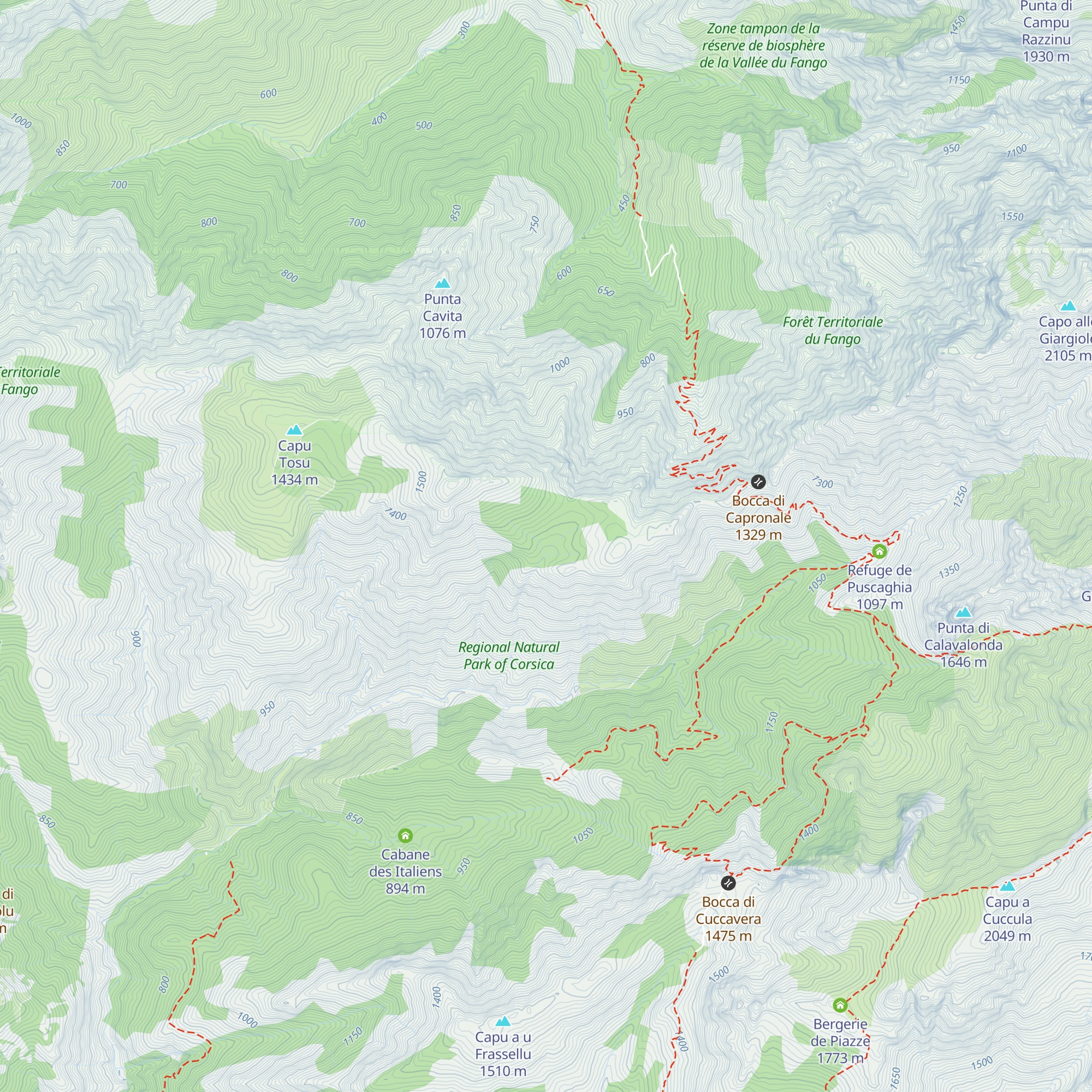 Cabane de la Tusella map