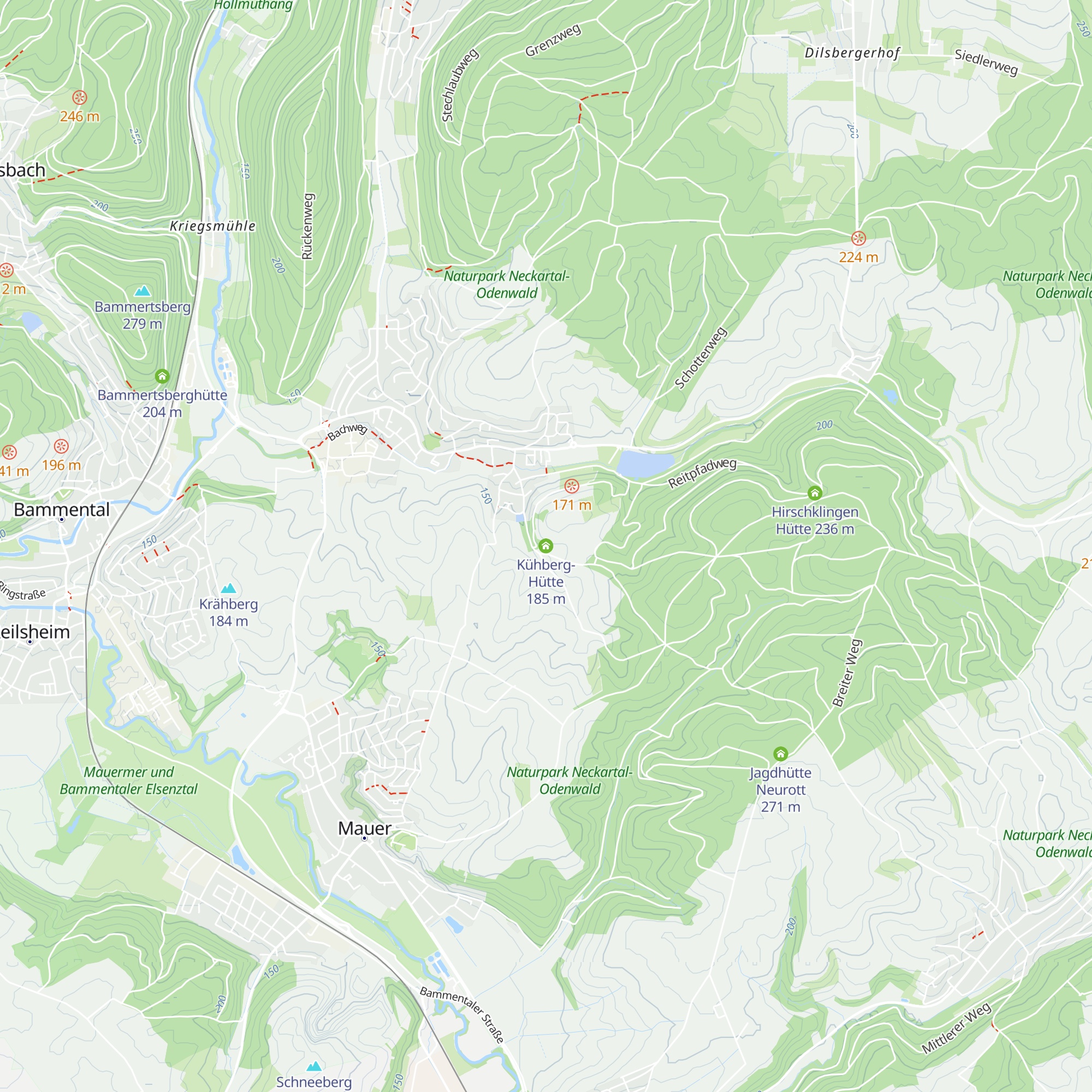 Kühberg-Hütte map