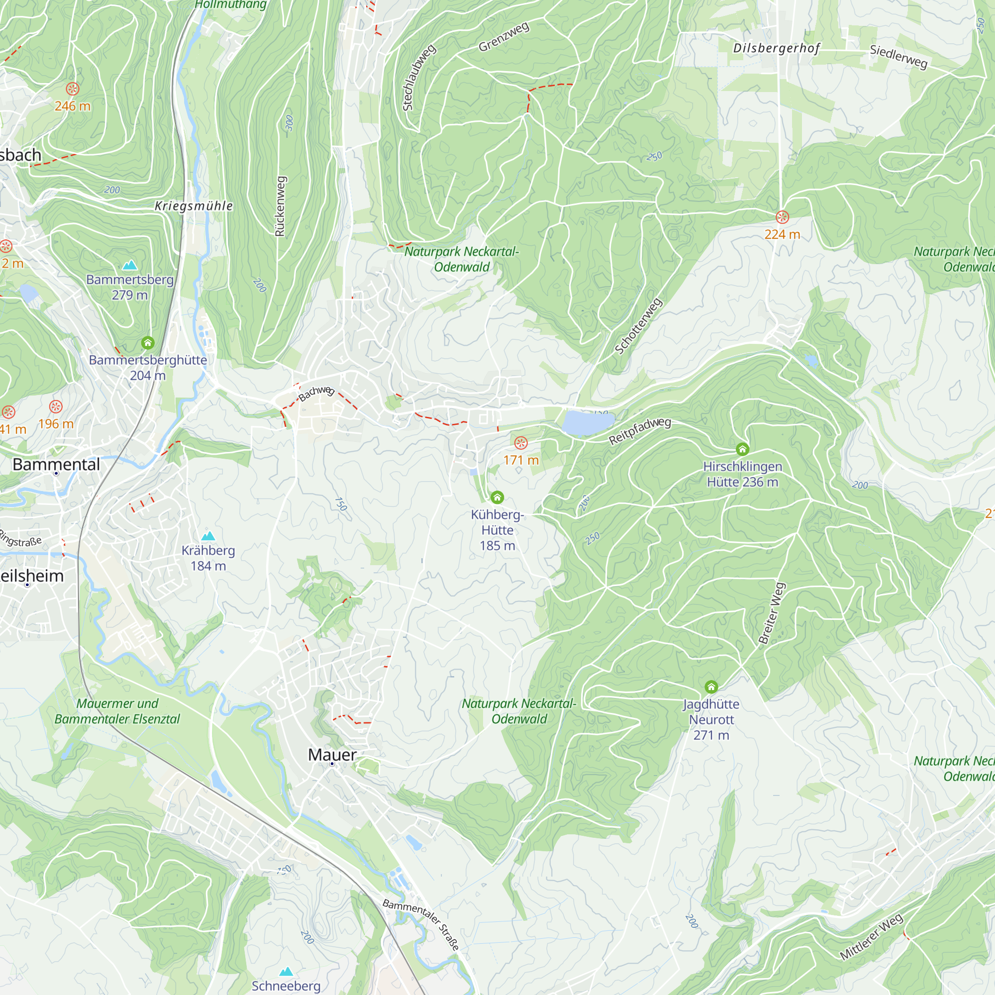 Kühberg-Hütte map