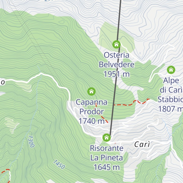 Map of Capanna Prodör