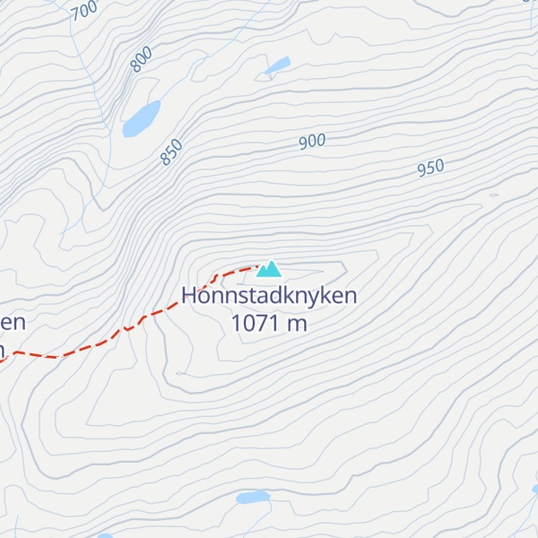 Map of Honnstadknyken