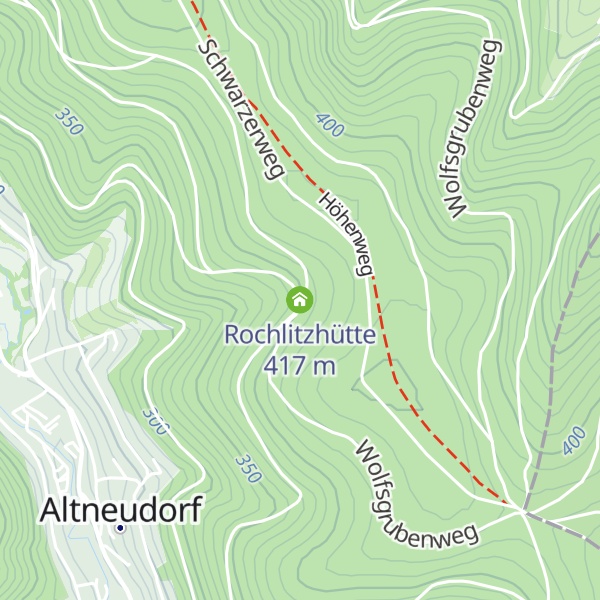 Map of Rochlitzhütte