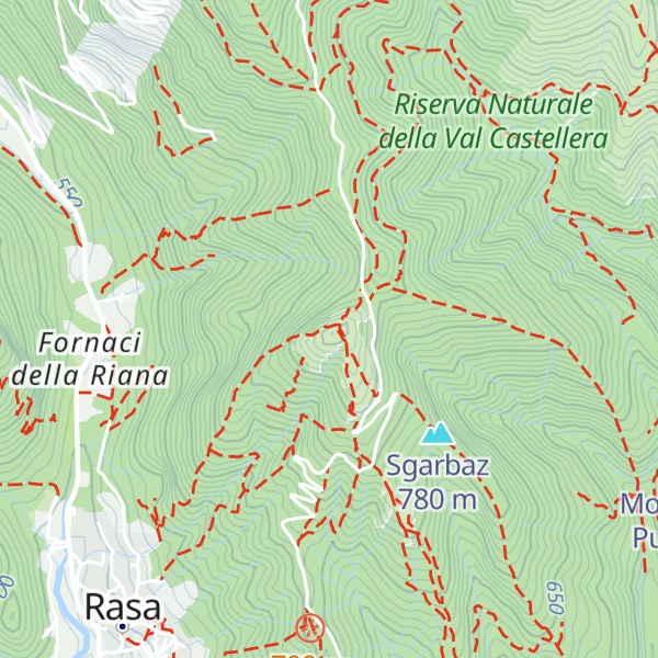 Map of Monte Chiusarella