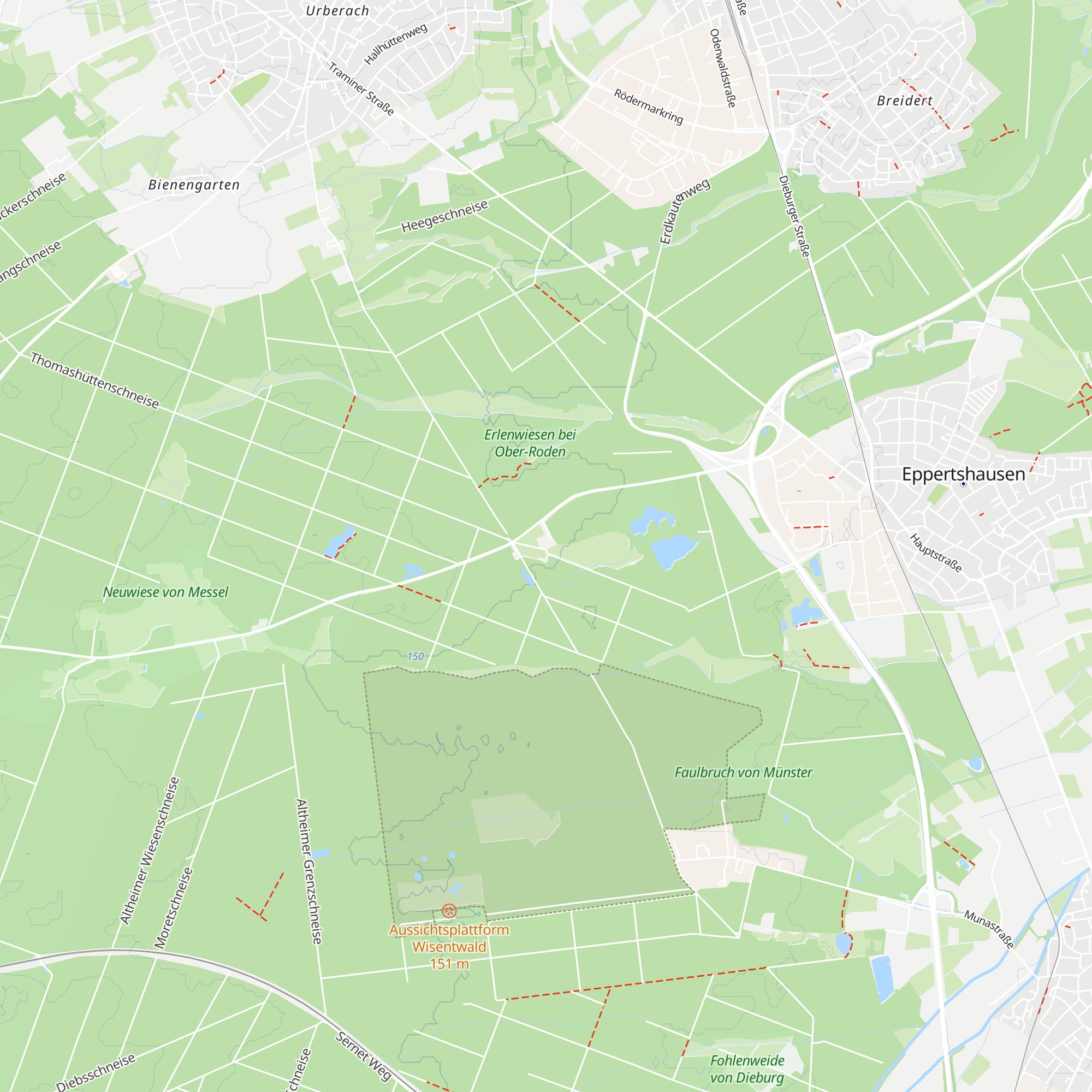 Thomashütte map