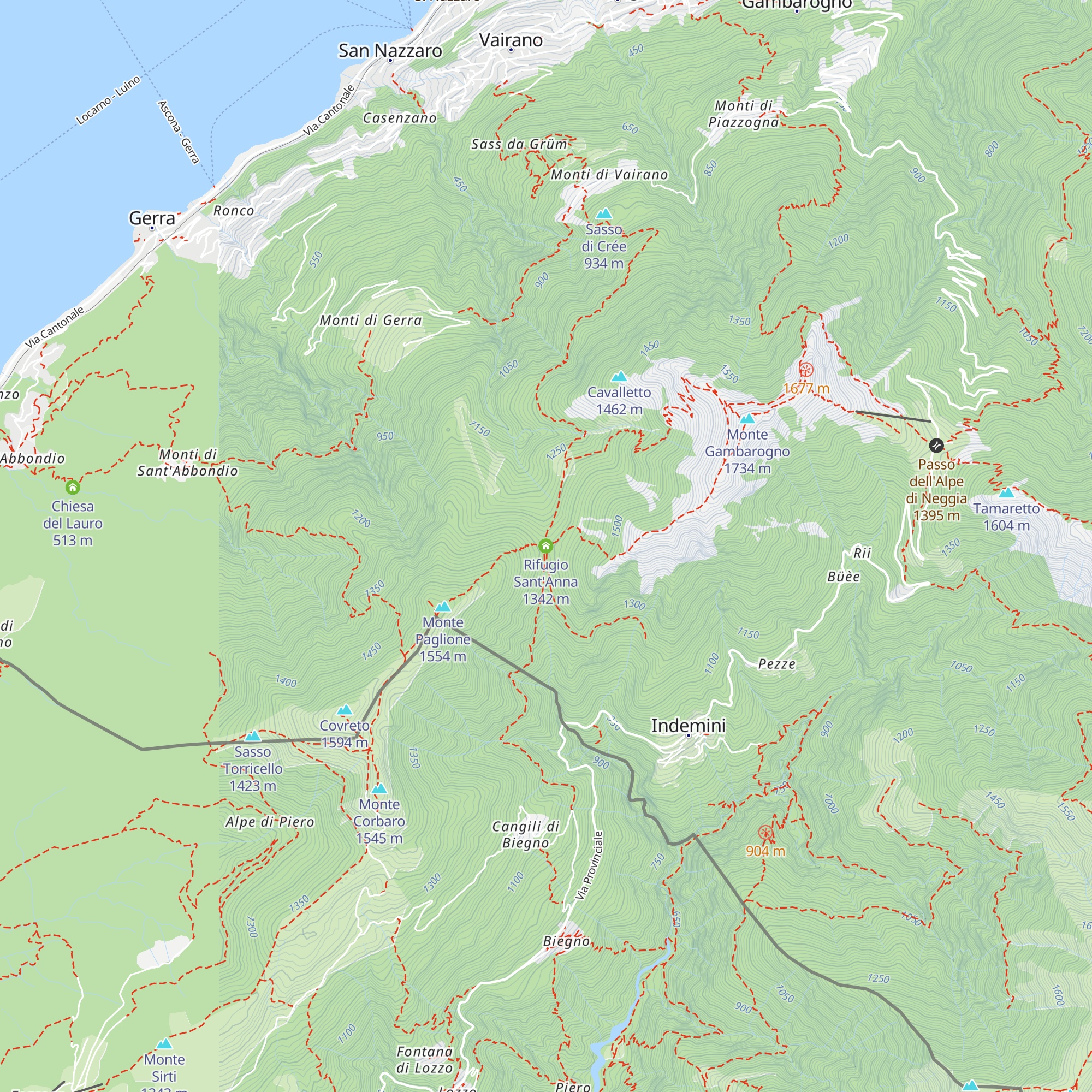 Rifugio Sant'Anna map