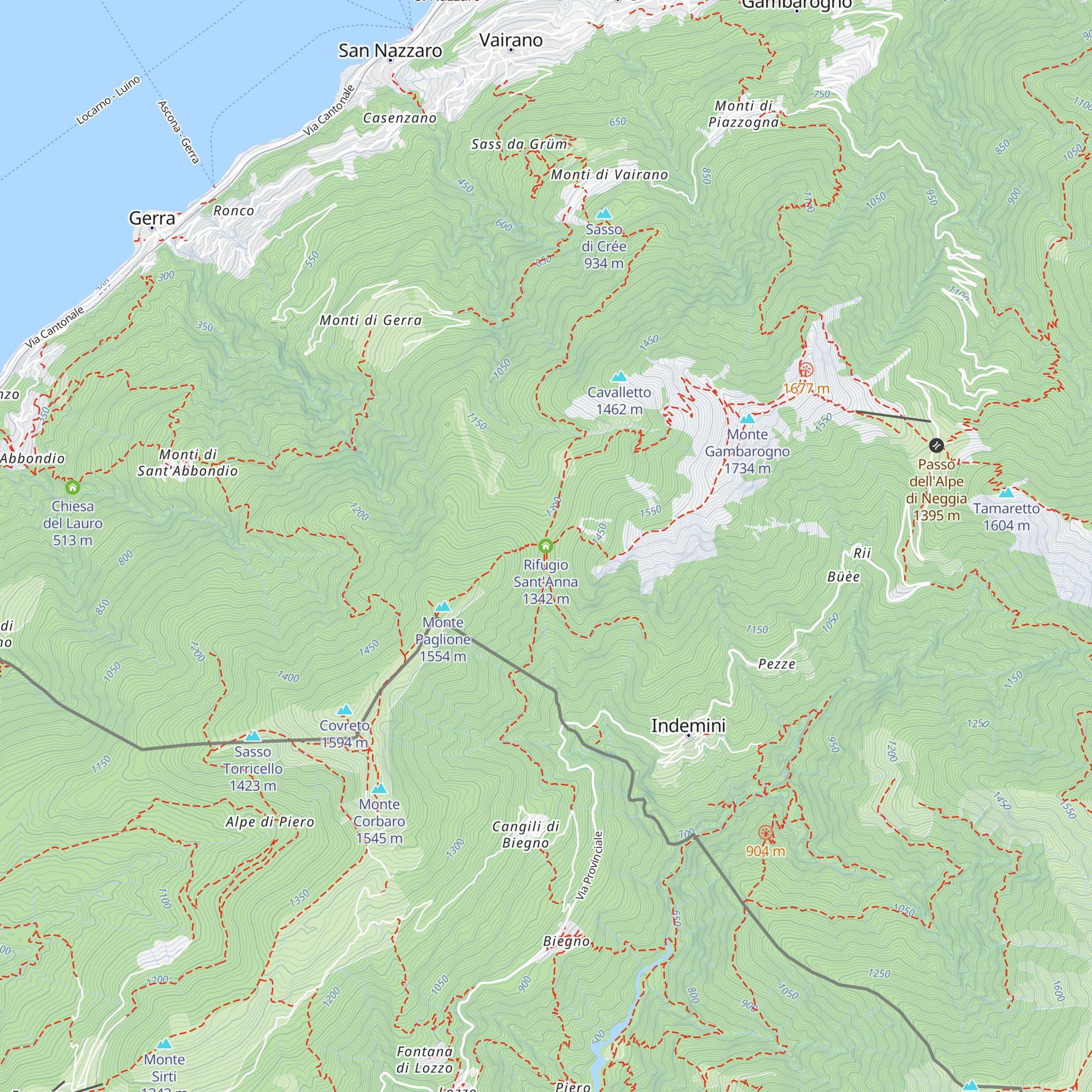 Rifugio Sant'Anna map