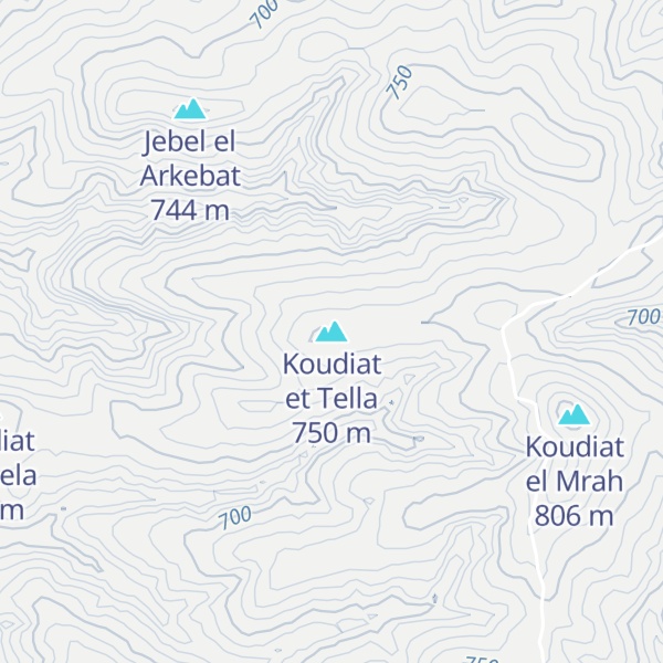 Map of Koudiat et Tella