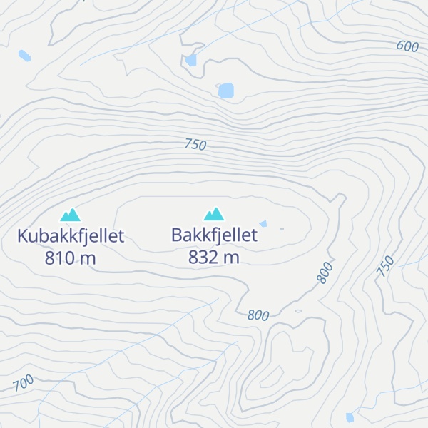 Map of Bakkfjellet