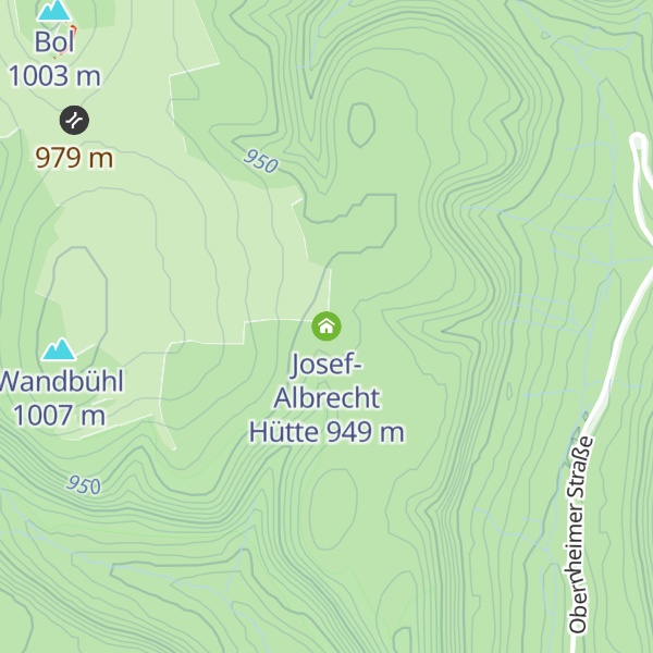 Map of Josef-Albrecht Hütte