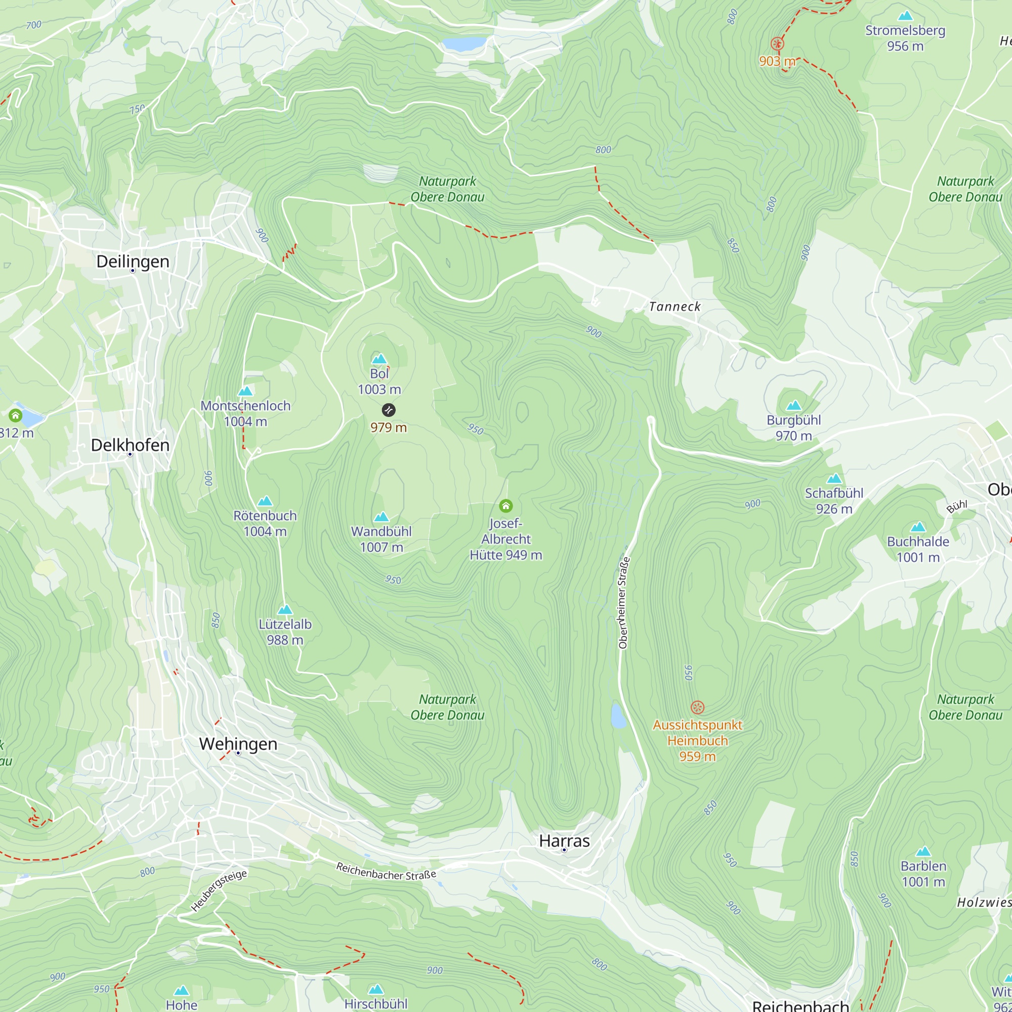 Josef-Albrecht Hütte map