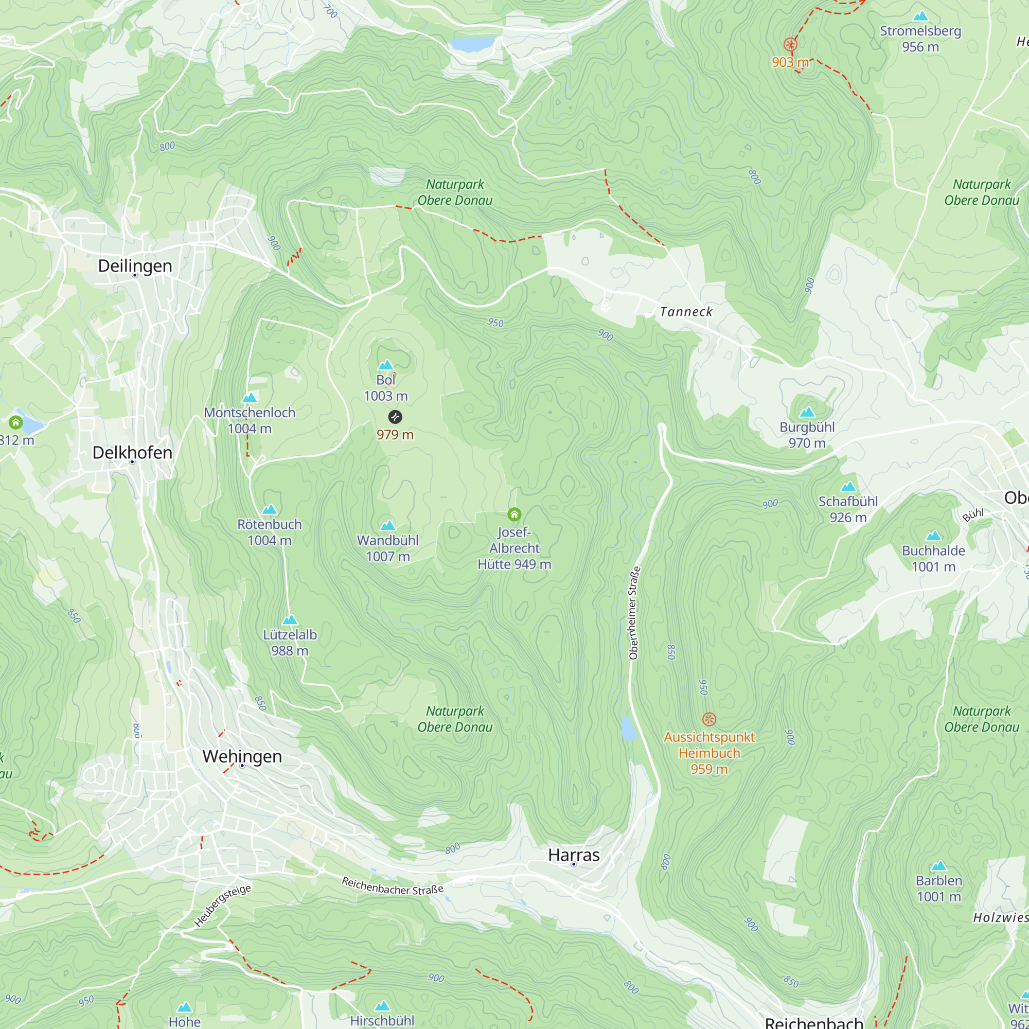Josef-Albrecht Hütte map