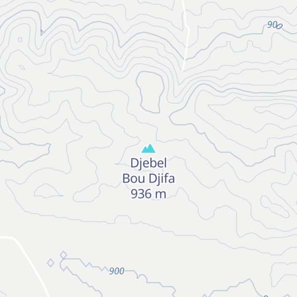 Map of Djebel Bou Djifa
