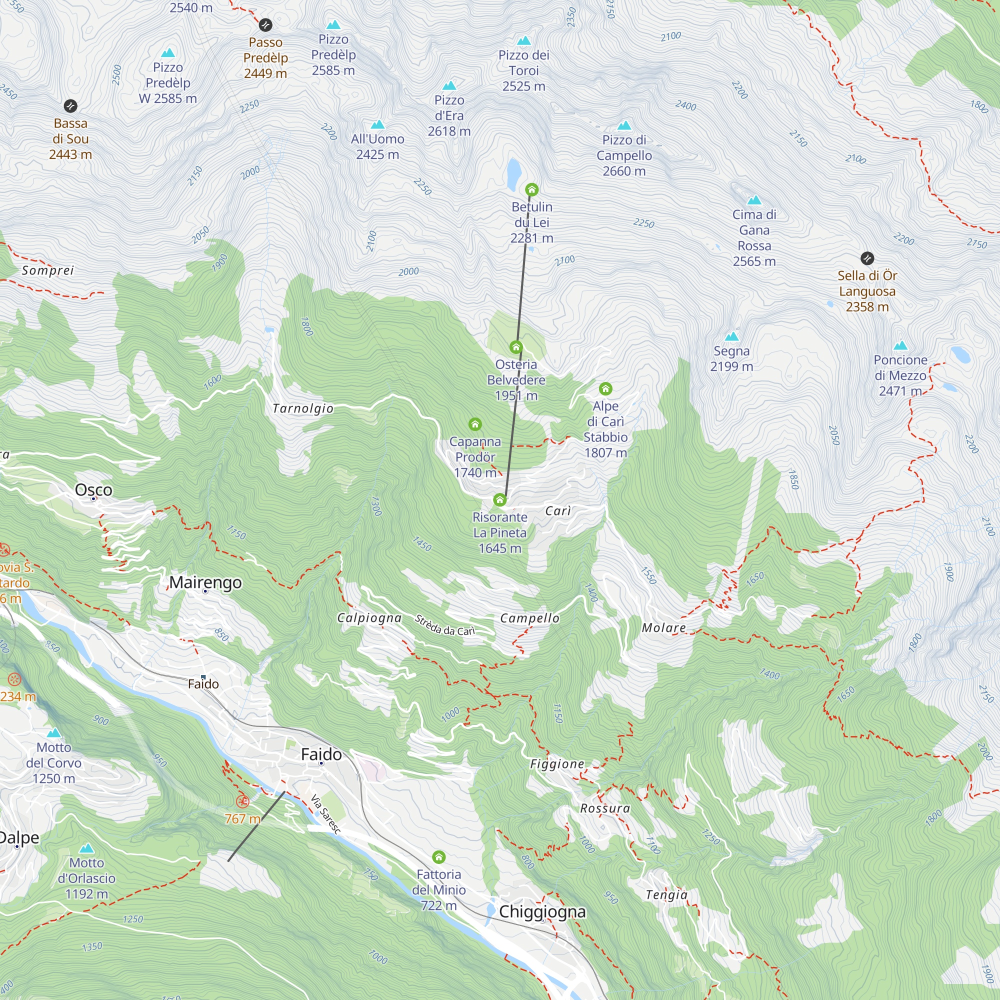Risorante La Pineta map