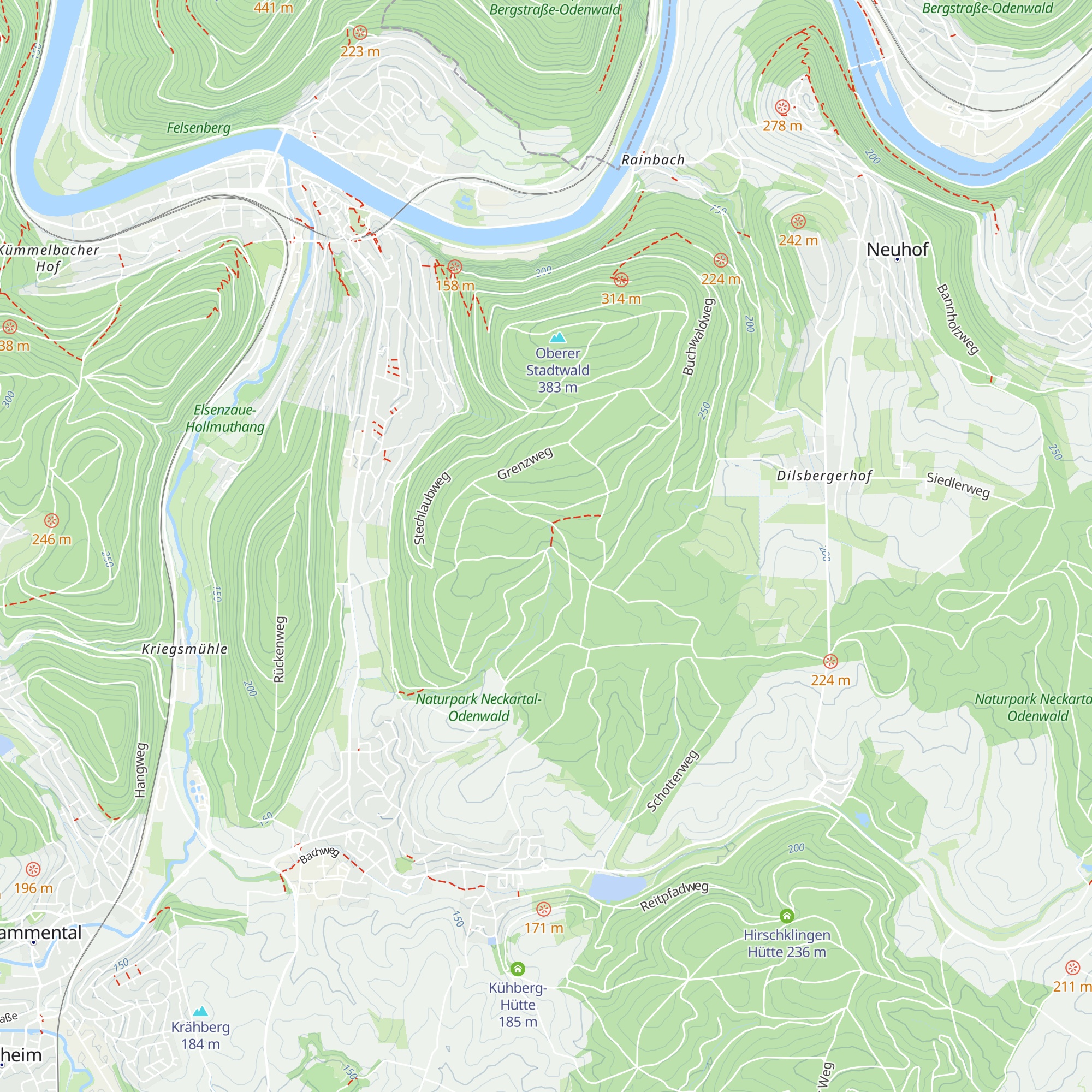 Herrenwaldhütte map