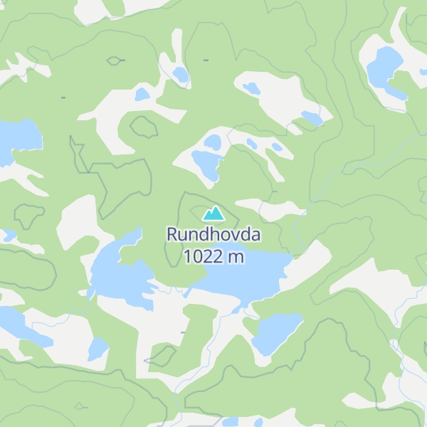 Map of Rundhovda