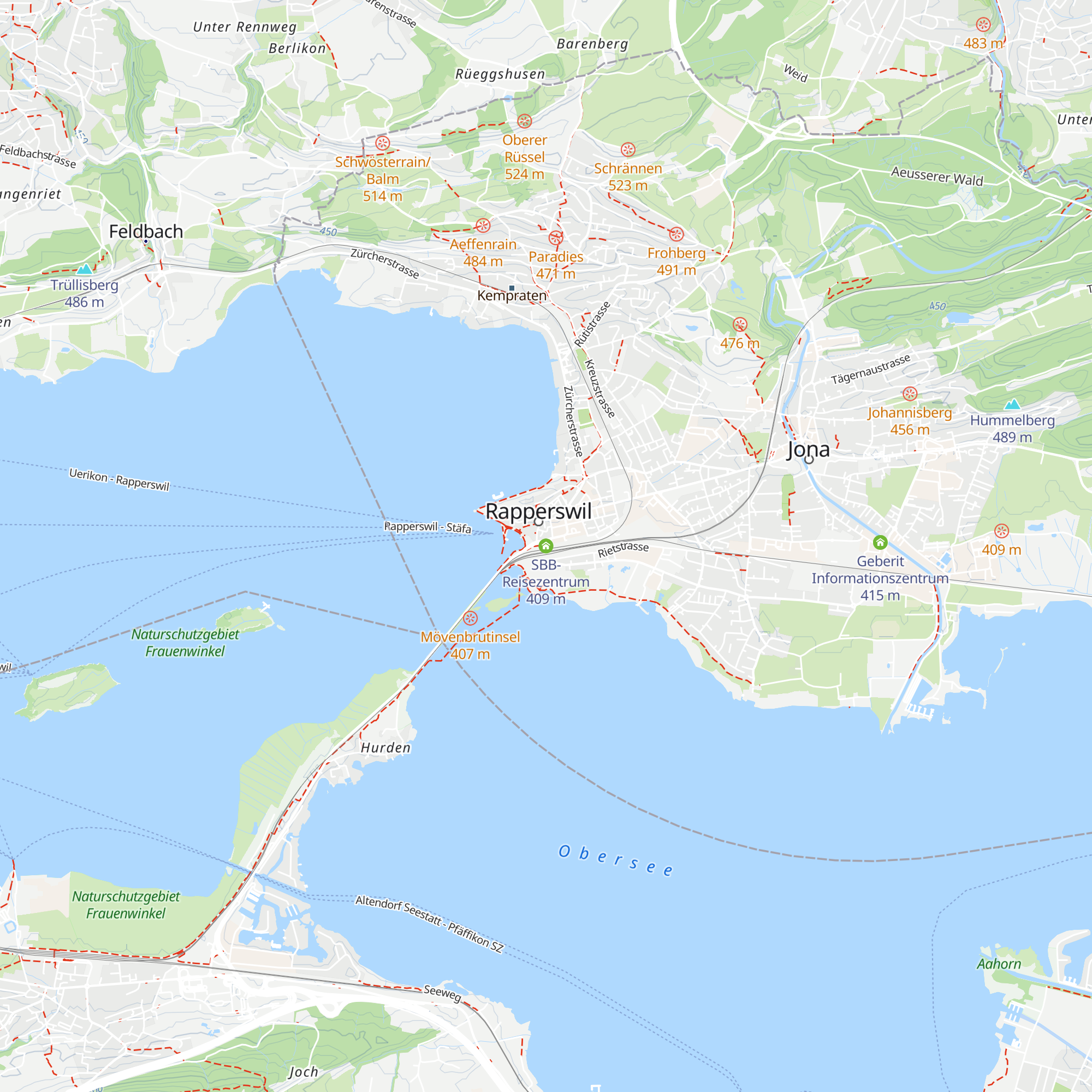 SBB-Reisezentrum map