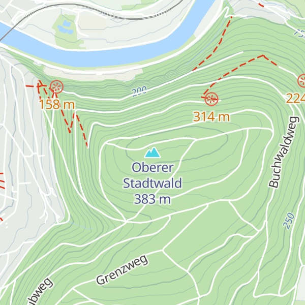 Map of Oberer Stadtwald