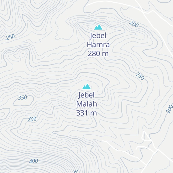 Map of Jebel Malah