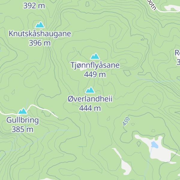 Map of Øverlandheii