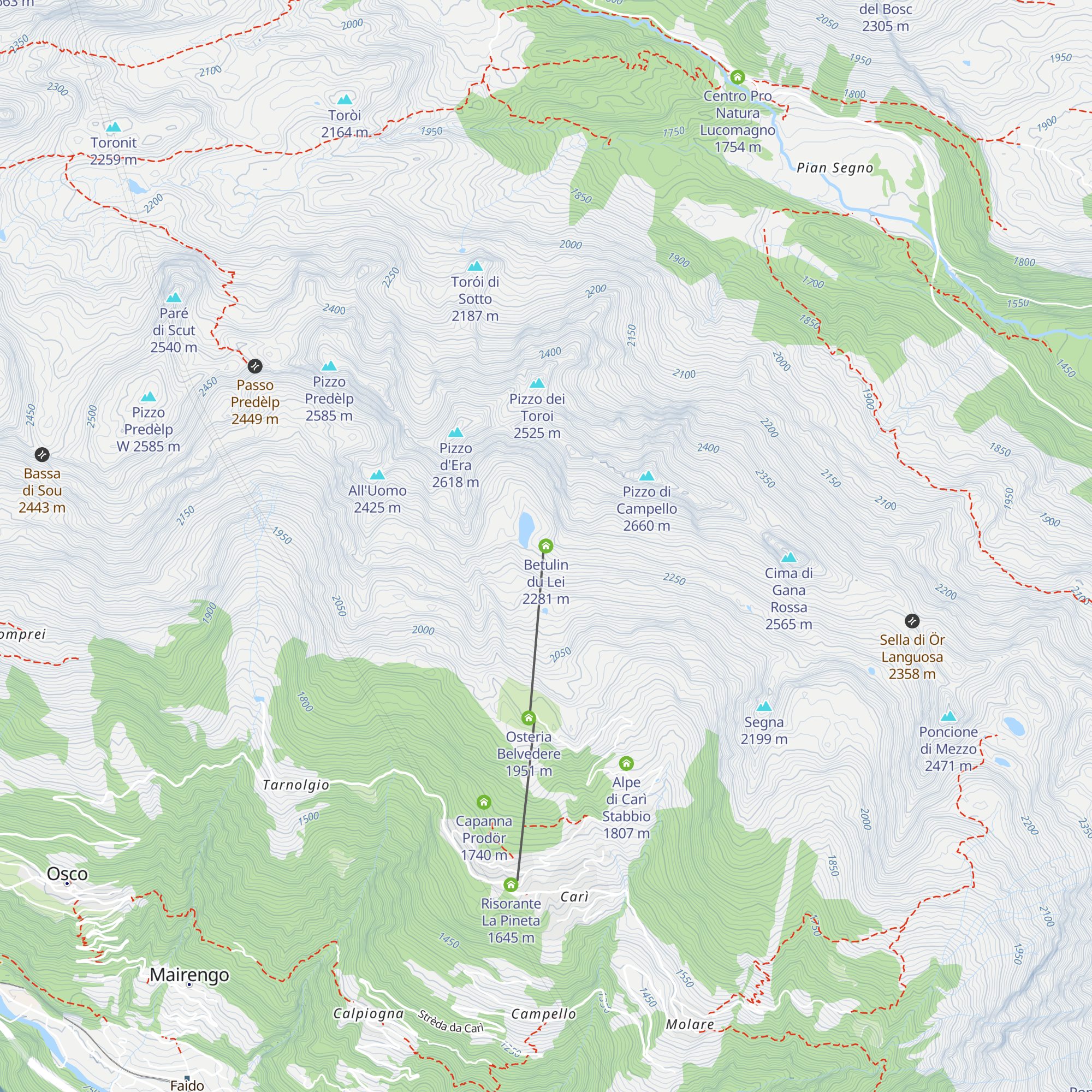 Betulin du Lei map