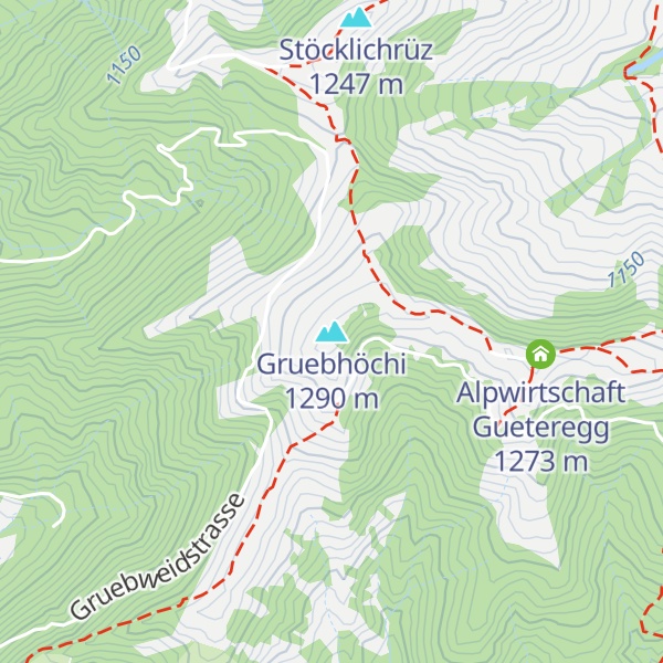 Map of Gruebhöchi