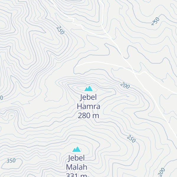 Map of Jebel Hamra