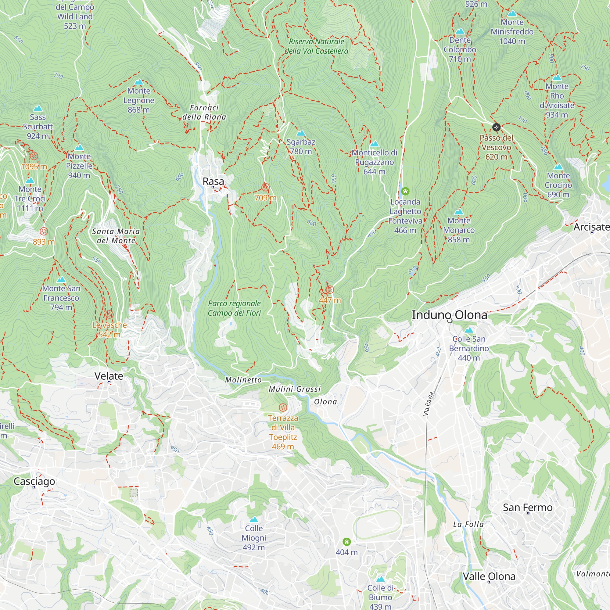 Cascina S. Sebastiano map