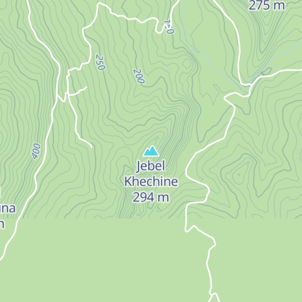 Map of Jebel Khechine