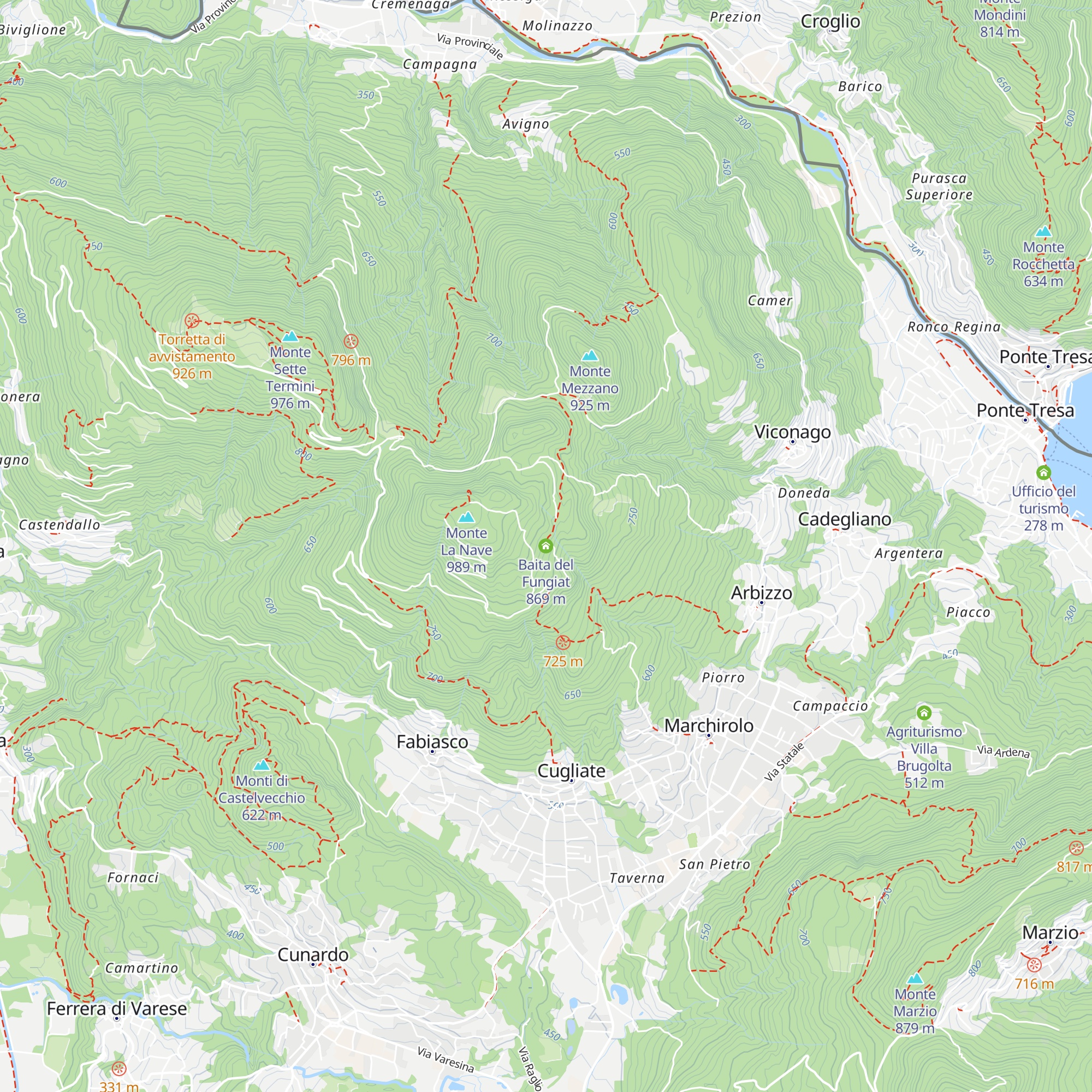 Baita del Fungiat map