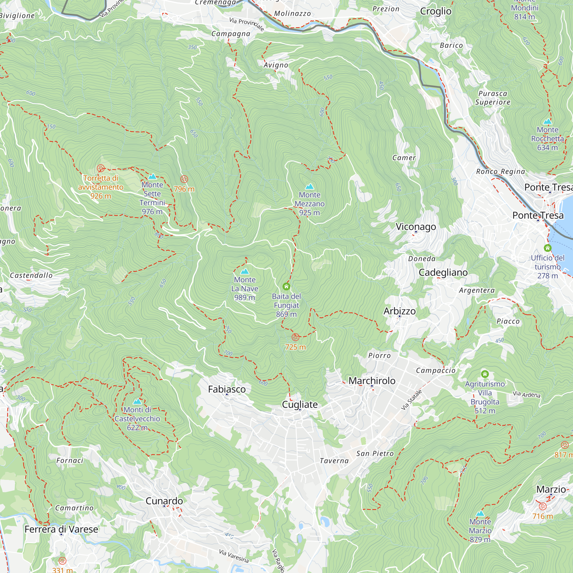 Baita del Fungiat map