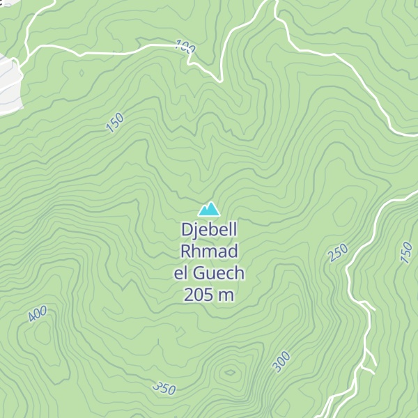 Map of Djebell Rhmad el Guech