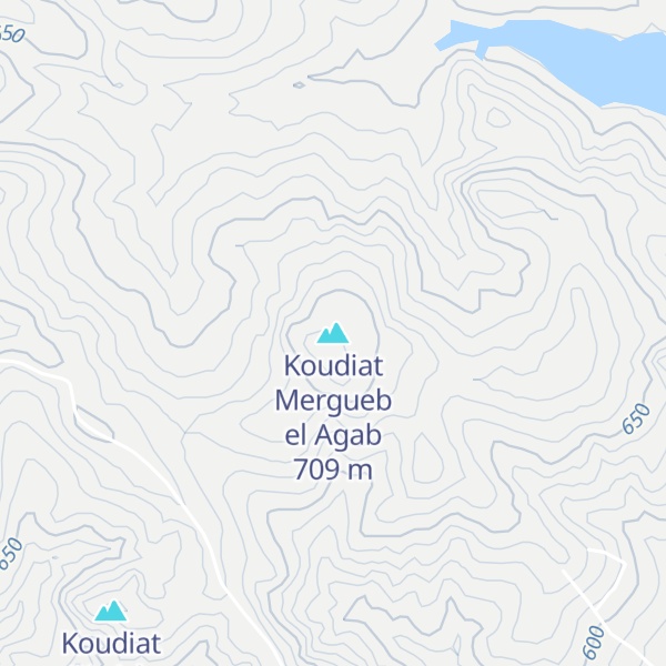 Map of Koudiat Mergueb el Agab