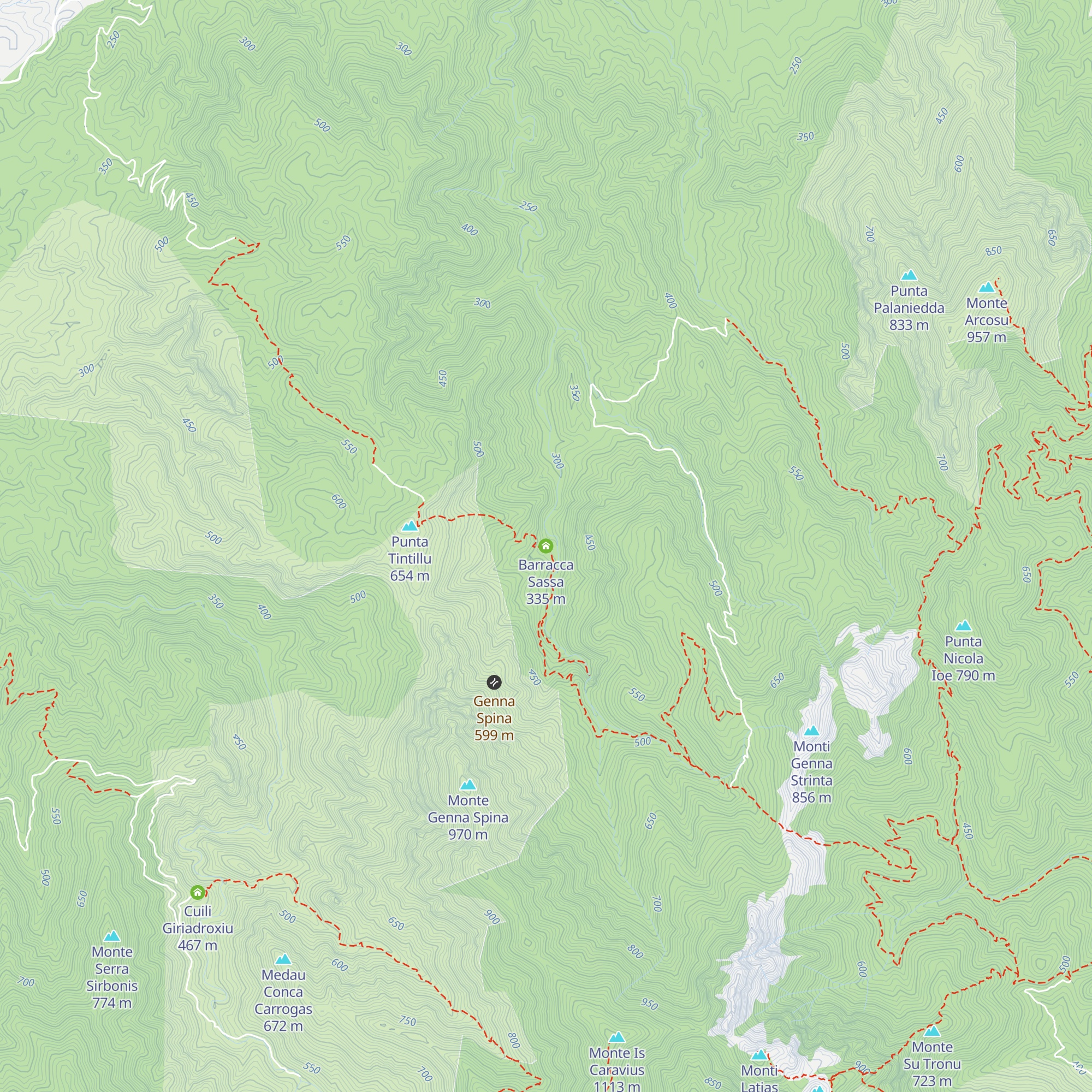 Barracca Sassa map