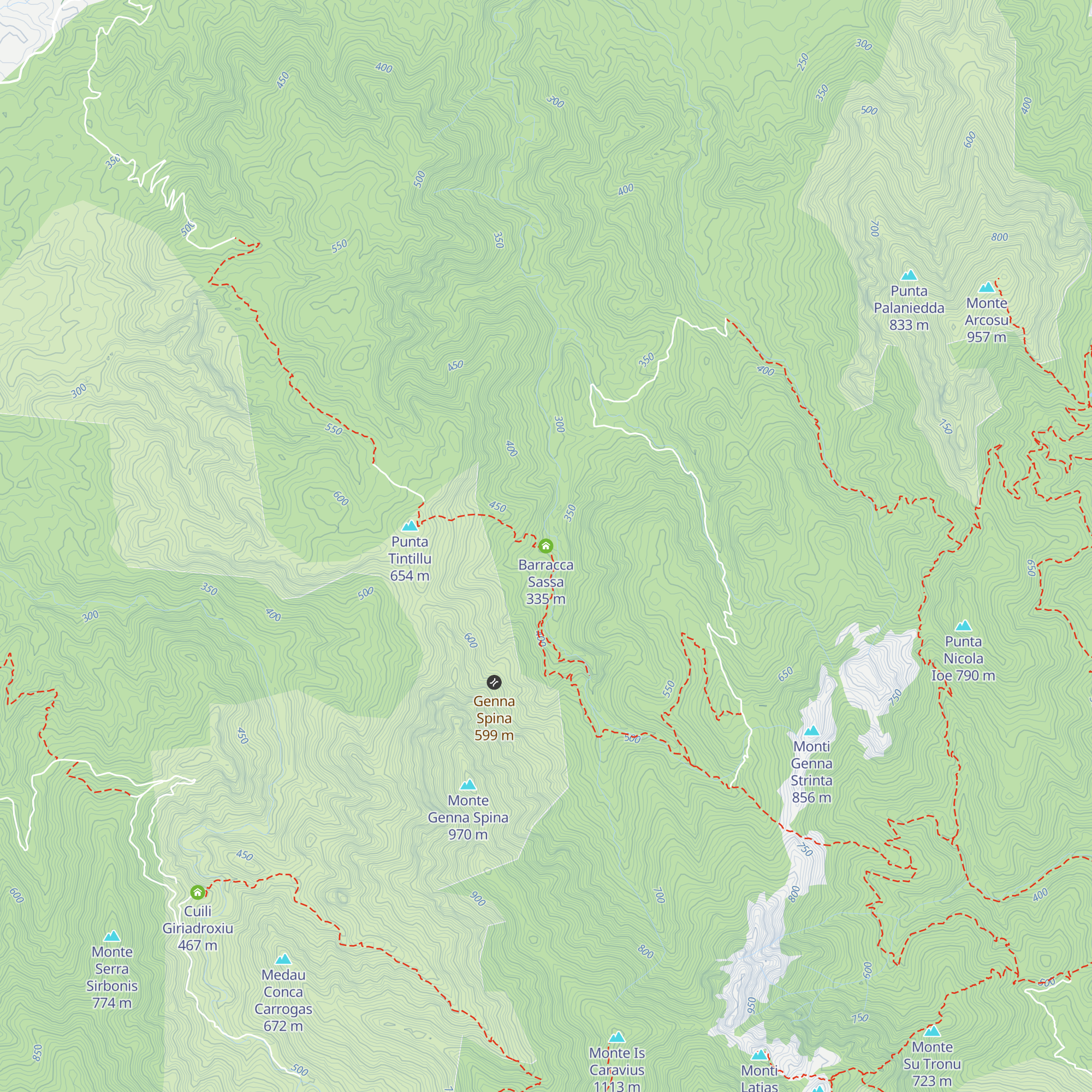 Barracca Sassa map