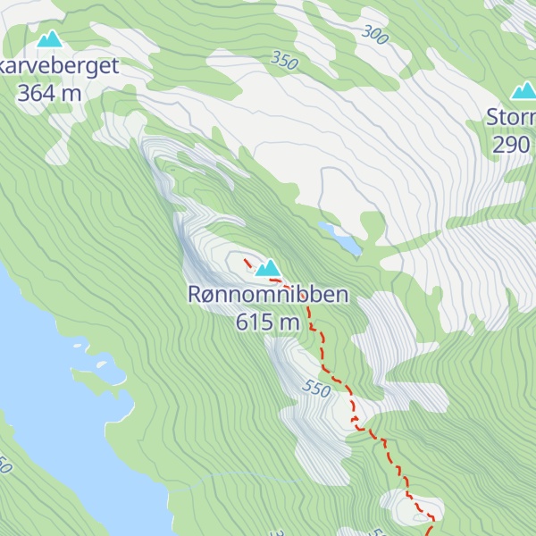 Map of Rønnomnibben