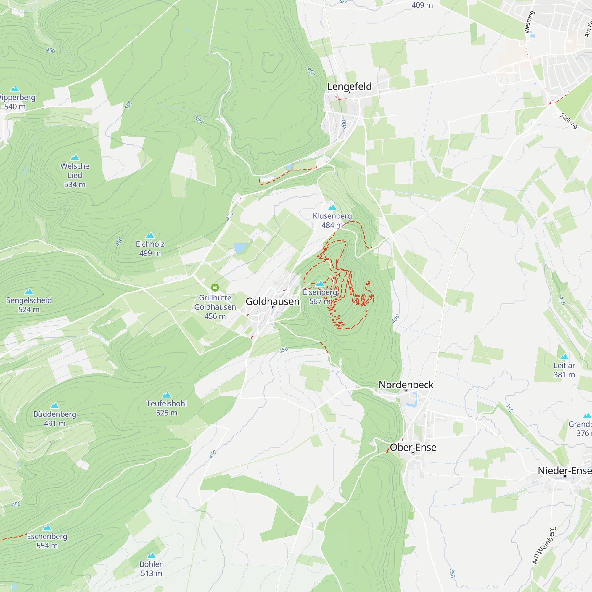 Eisenberg-Hütte map