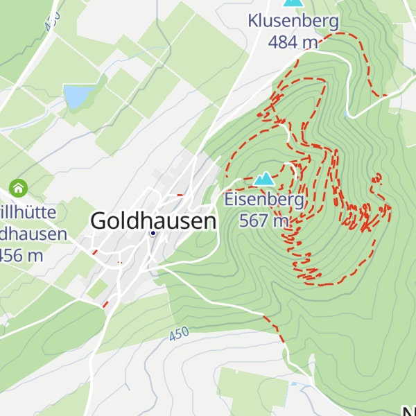 Map of Eisenberg-Hütte
