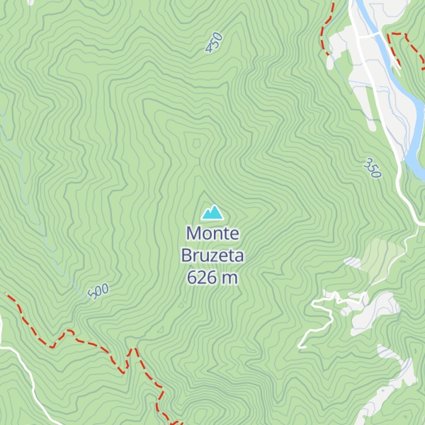 Map of Monte Bruzeta