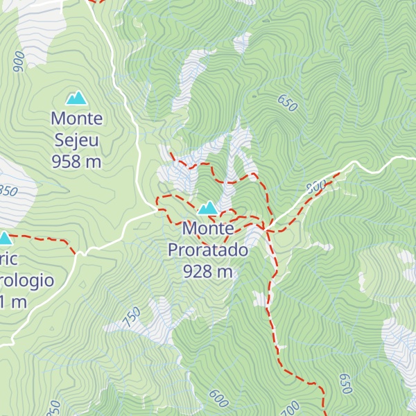 Map of Monte Proratado