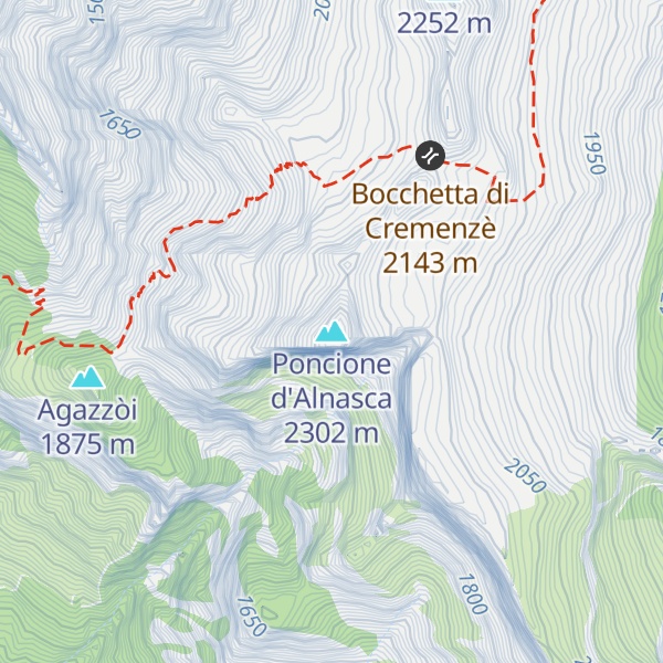 Map of Poncione d'Alnasca
