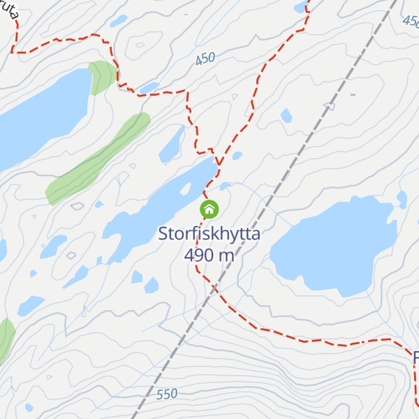 Map of Storfiskhytta