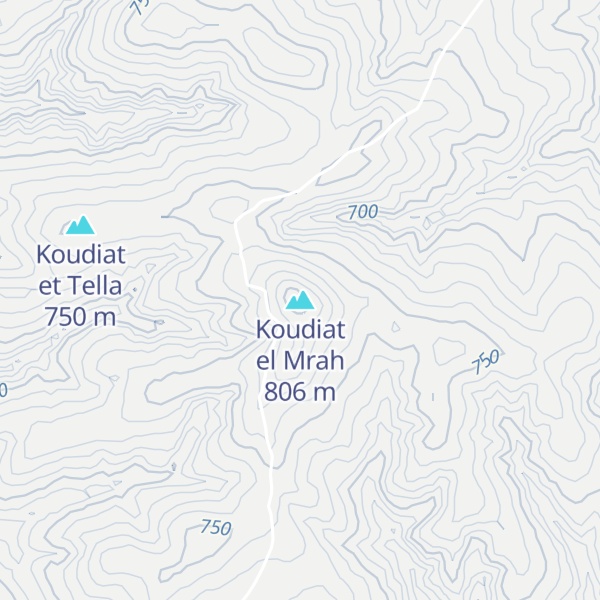 Map of Koudiat el Mrah